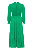YaQa Yeşil İpek Elbise - Thumbnail